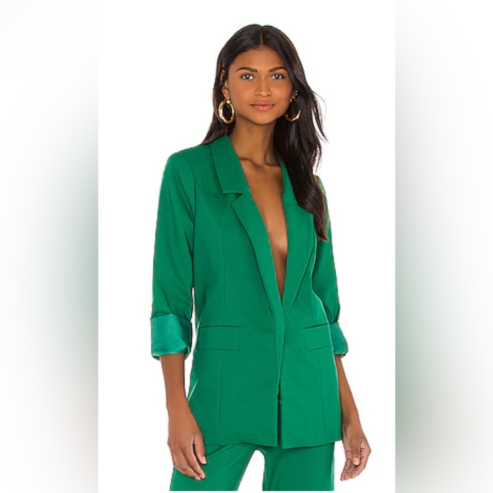 Show Me Your Mumu Major Blazer in Green Size Small